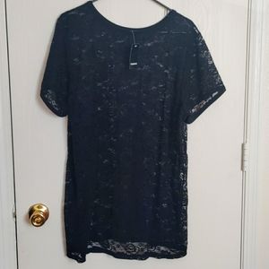 TORRID Black Lace Floral Top SIZE 3🖤